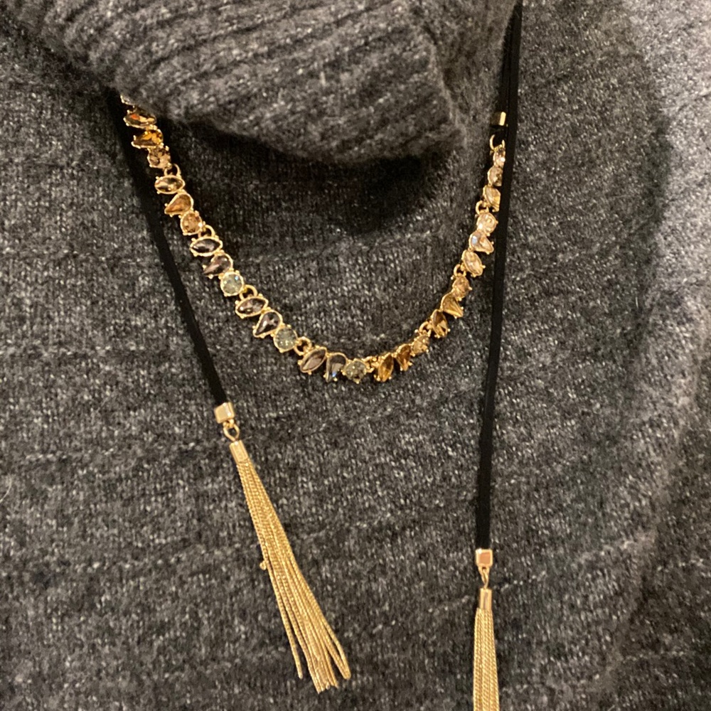 Stella & Dot Eliza Fringe Necklace